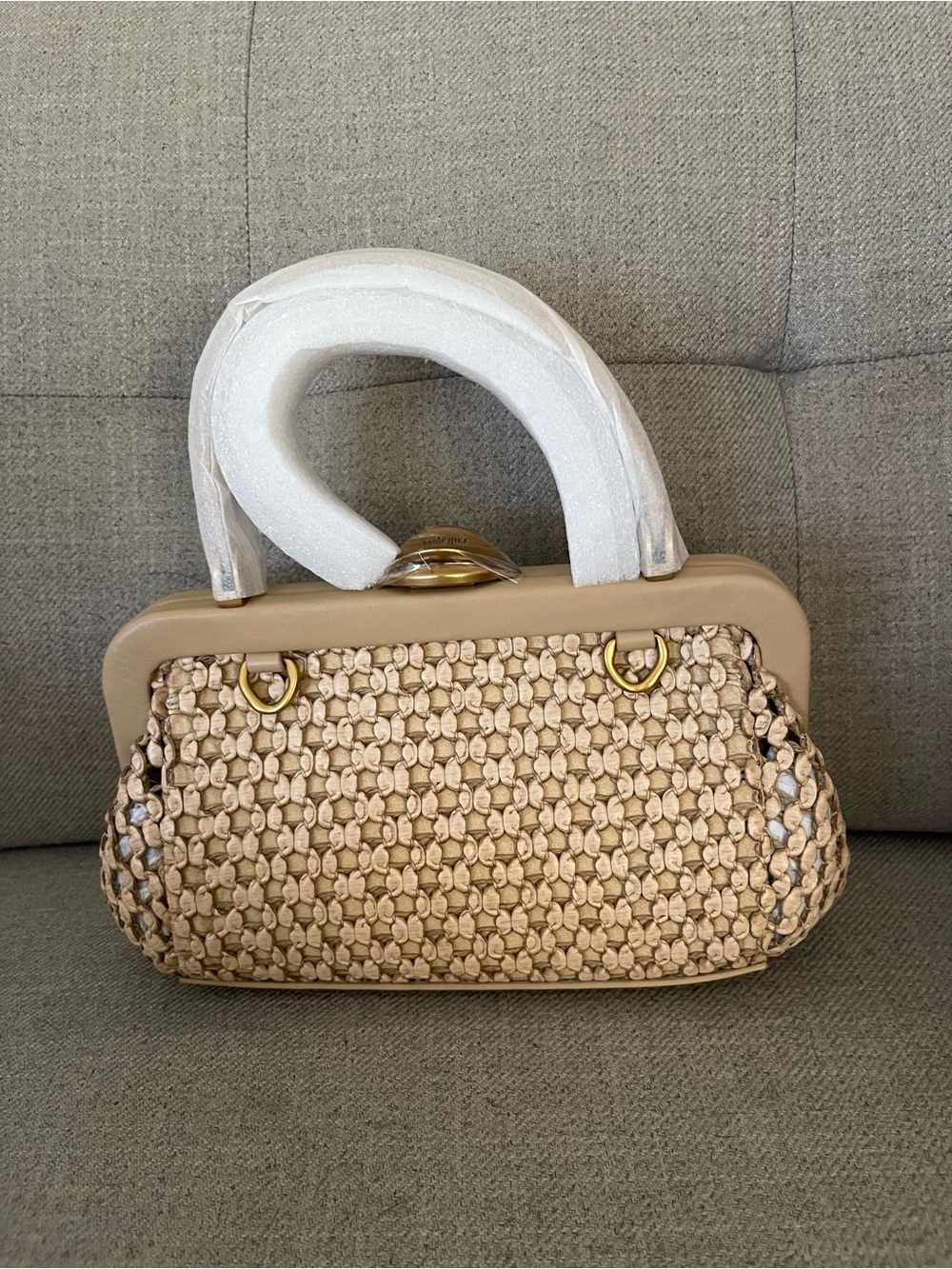 Cult Gaia mini Zuma crossbody bag in sand - Picture 3 of 5
